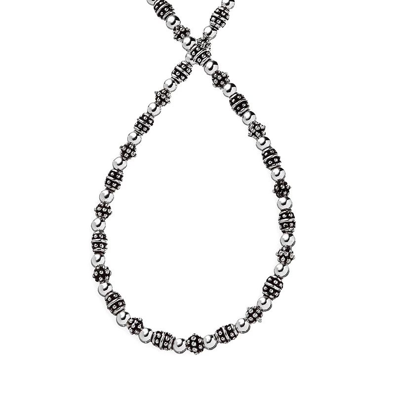 Napier Metallic Beaded Necklace, Women's, Grey | Kohl's