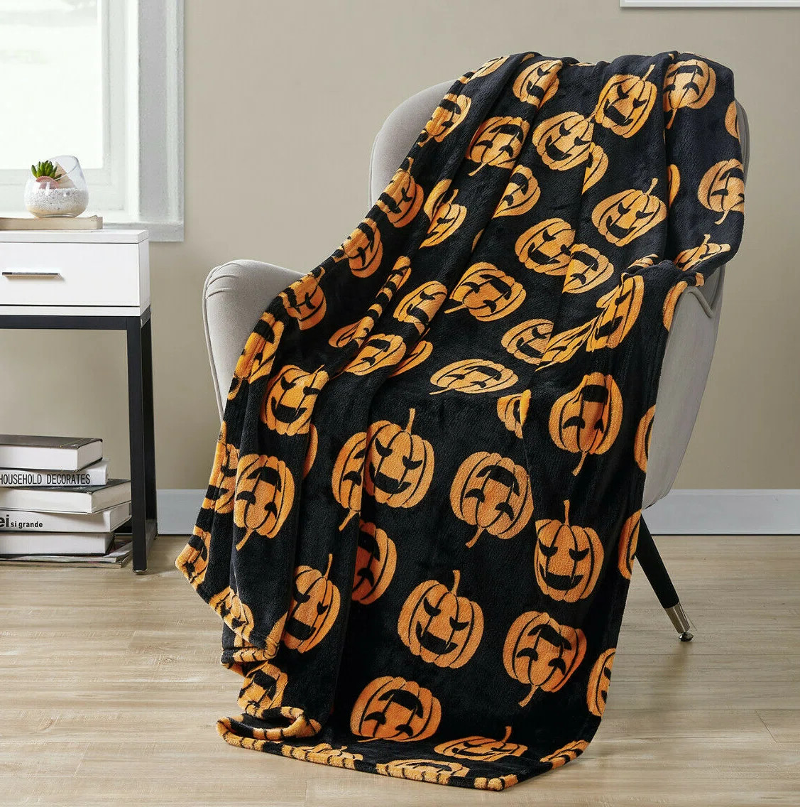 Autumn & Halloween Plain Weave / Muslin Throw Blanket | Wayfair North America