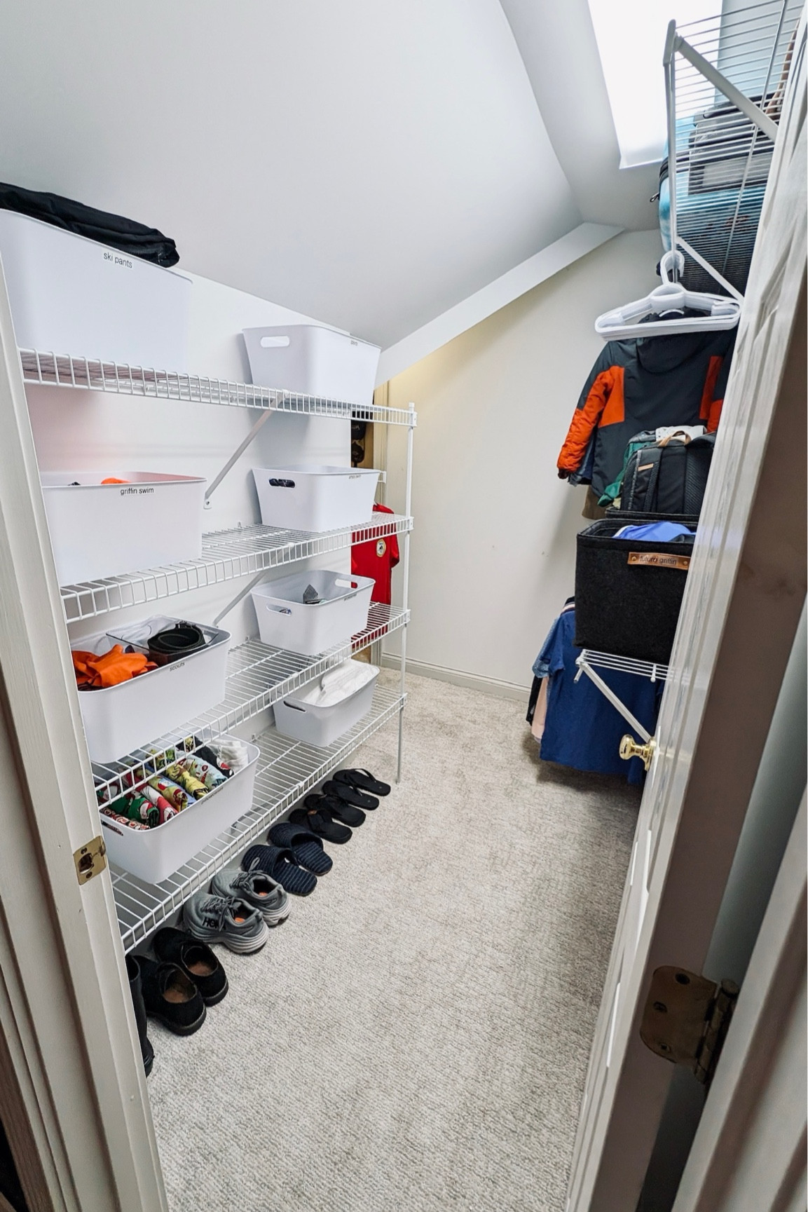 This shared boys closet needed some help…ok it needed a full excavation. Sometimes a space needs that, and that’s our job. We get in there and dig out the diamond in the rough and we hand you the tools to maintain it - that’s what chaos resilience is all about. For this particular closet, the key items necessary for maintaining order are matching hangers and some large white bins for categories of things that could not/should not be hung. After a hearty purge and labeling our work, this family can now easily keep this closet in shape 🙌🏻

#chaosresilience #closetpeace #closetorganization #kidscloset

#LTKkids #LTKfamily #LTKhome