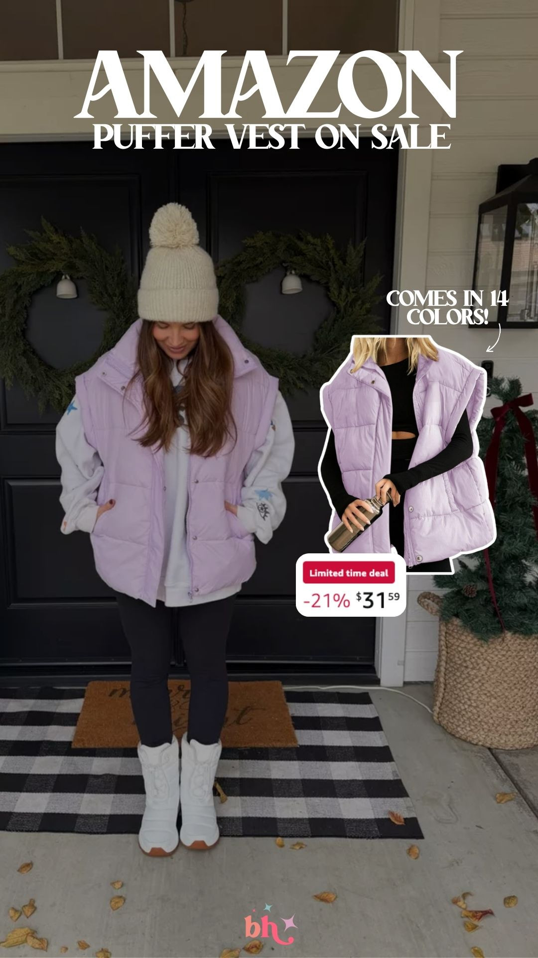 Amazon Puffer Vest is on sale right now and will arrive before Christmas!! Comes in 14 color options!

sale alert, gifts for her, new arrivals, winter fashion, finds under 50, gifts for sister, holiday fashion, snow day outfit, britt horton 

 #LTKSeasonal #LTKSaleAlert #LTKFindsUnder50