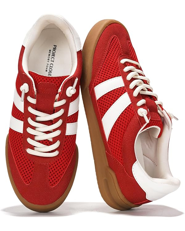 Project Cloud Casual Sneakers for Women - Memory Foam Insoles Lace-Up Womens Shoes and Lightweigh... | Amazon (US)