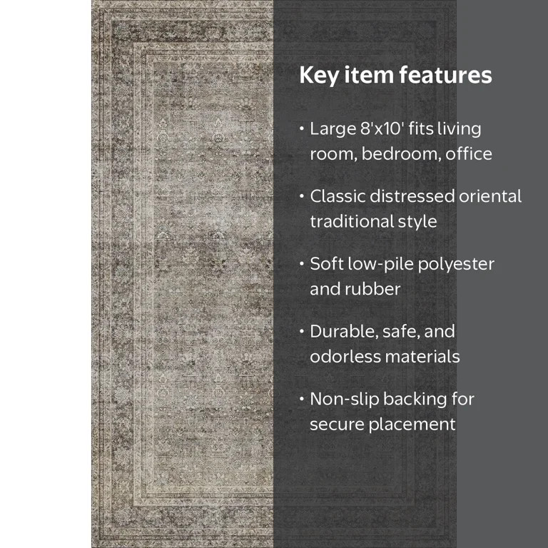 BERTHMEER Vintage Large Area Rugs 8\u2019x10' Clearance for Living Room Bedroom Office Dining Roo... | Walmart (US)