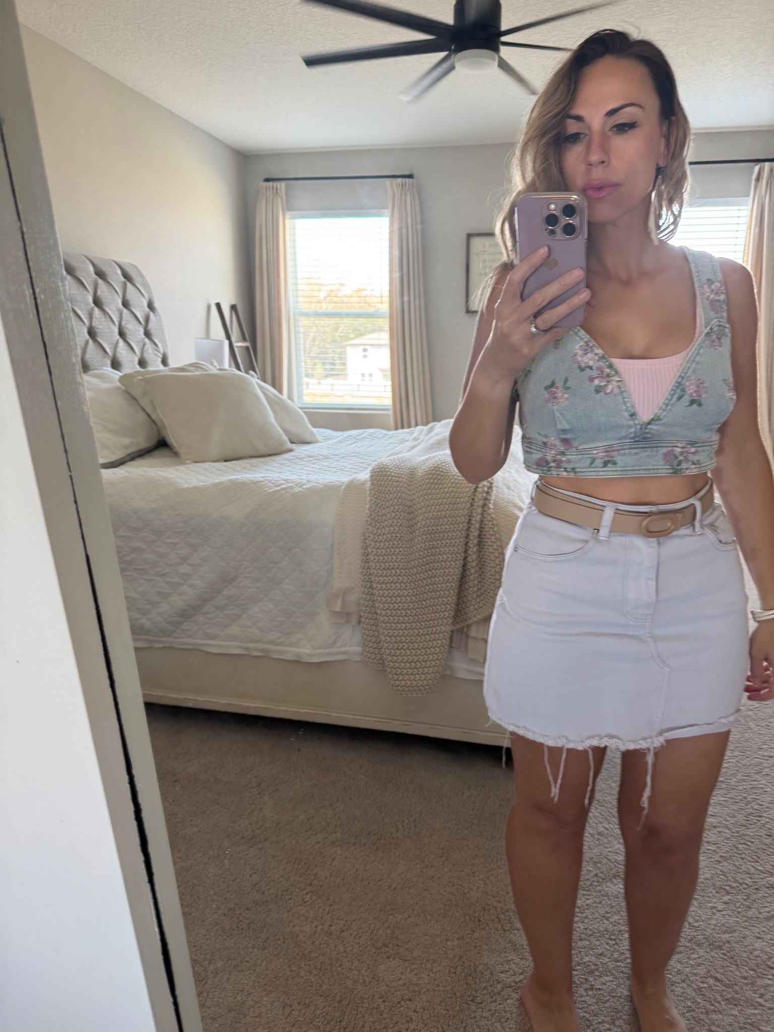 BCBGeneration Twill Mini Skirt 🤍

The perfect neutral mini for spring + summer styling! This light heather gray skirt is such a staple—easy to dress up or keep casual. I love the structured twill fabric and the functional pockets 🙌

⚠️ Fit note: runs big — size down. I’m wearing an XS.

So easy to pair with tanks, tees, or a lightweight sweater for an effortless, elevated look ✨

#LTKstyle #LTKfinds #LTKunder100 #springoutfits #neutralstyle

#LTKootd #LTKOver40