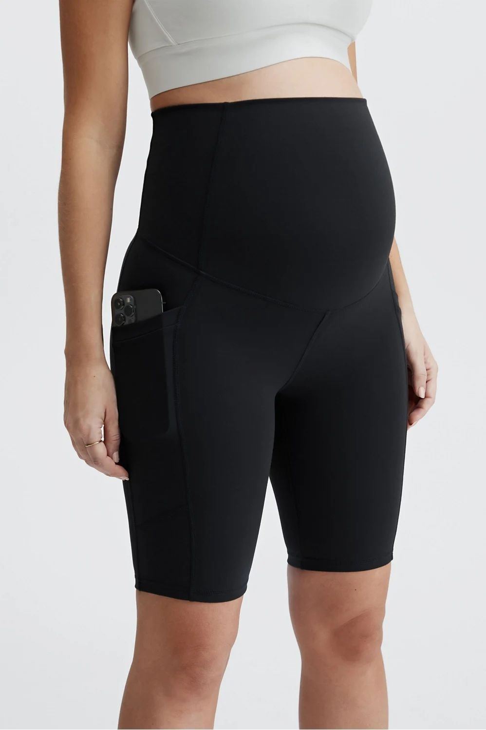 High-Waisted Pureluxe Maternity Short 9 | Fabletics - North America