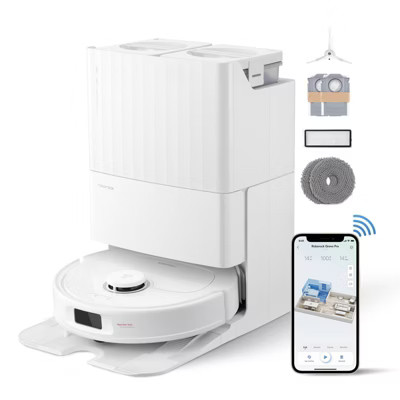 Roborock Qrevo Pro Robot Vacuum and Mop with FlexiArm Edge Mopping, Dynamic Hot Water Re-Wash and Re-Mop and 7,000 Pa Suction | Target