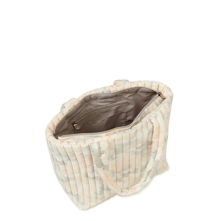 Time and Tru Women's Tara Nylon Tote Bag Pink Camo - Walmart.com | Walmart (US)