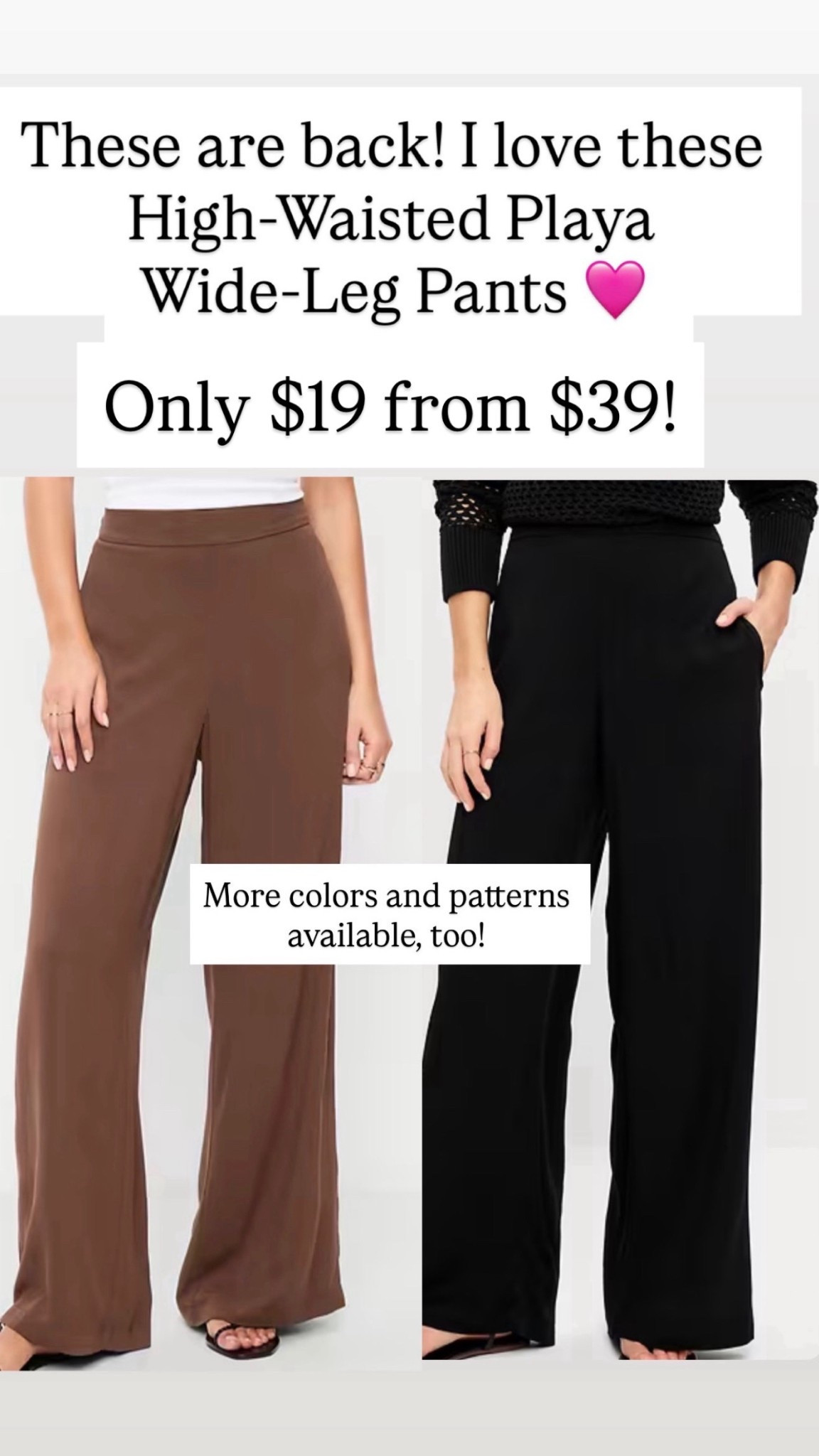 High waisted playa pants are $19 from $39 🩷

#LTKSaleAlert