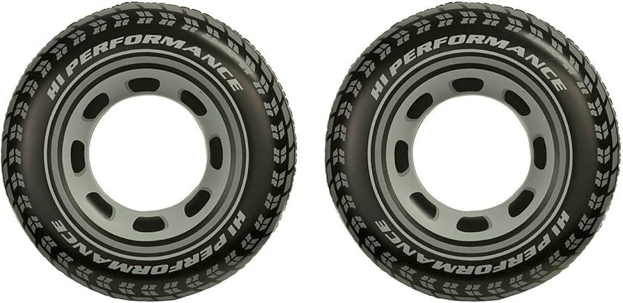 Intex Inflatable 36" Giant Tire Tubes for Swimming Pool/Lake/Ocean (2 Pack) | Amazon (US)
