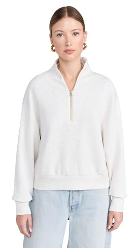 Varley Women's Davidson Sweatshirt, Ivory Marl, Off White, S | Amazon (US)