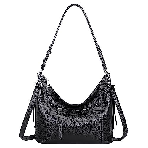 Over Earth Genuine leather Hobo Purse Shoulder Bags for Women Crossbody Handbags | Amazon (US)