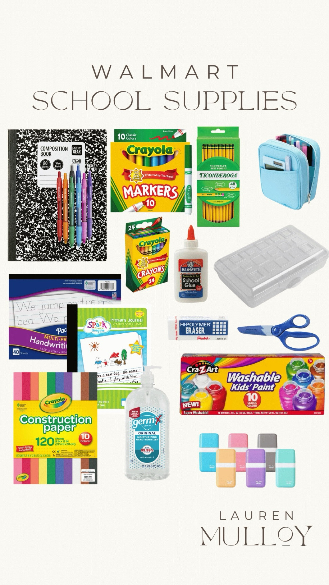 Walmart School Supplies - Elementary School Age 🍎

Walmart, back to school, school supplies, markers, pencils, erasers, glue, office supplies, painting crafts for kids, pencil boxes, construction paper

#LTKSaleAlert #LTKFindsUnder50 #LTKBacktoSchool