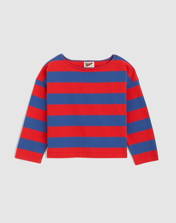 The Rugby Boatneck Long-Sleeve Tee in Club Cotton | Madewell