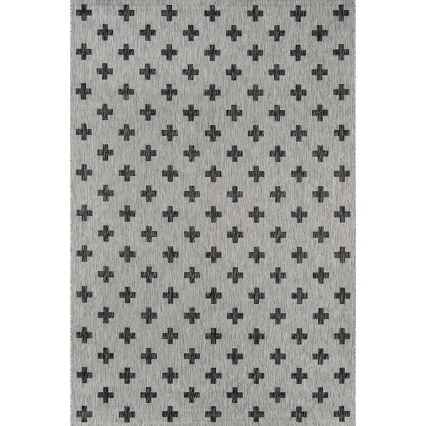 Umbria Geometric Gray/Black Rug | Wayfair North America