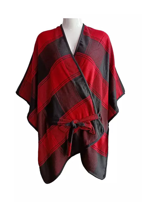 Plaid Belted Topper | Belk