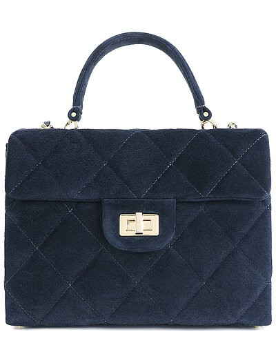 Quilted Suede Satchel | Rue La La