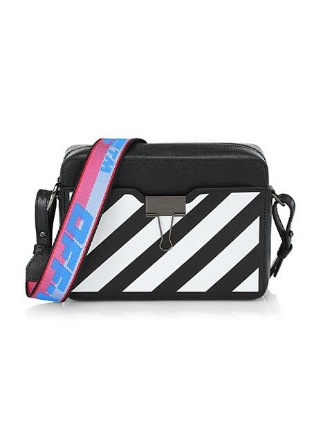 Binder Diagonal Stripe Leather Camera Bag | Saks Fifth Avenue