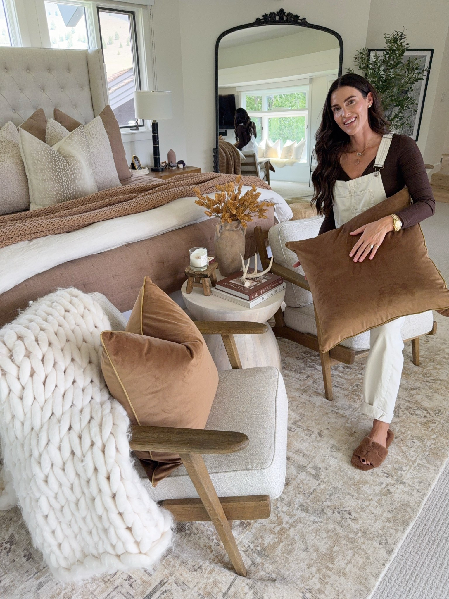 Fall bedroom favorites! Gimme all the pops of brown!🤎

Home decor
Bed
Fall outfit 
Amazon pillows 
Chair 

#LTKHome #LTKSeasonal #LTKFindsUnder50