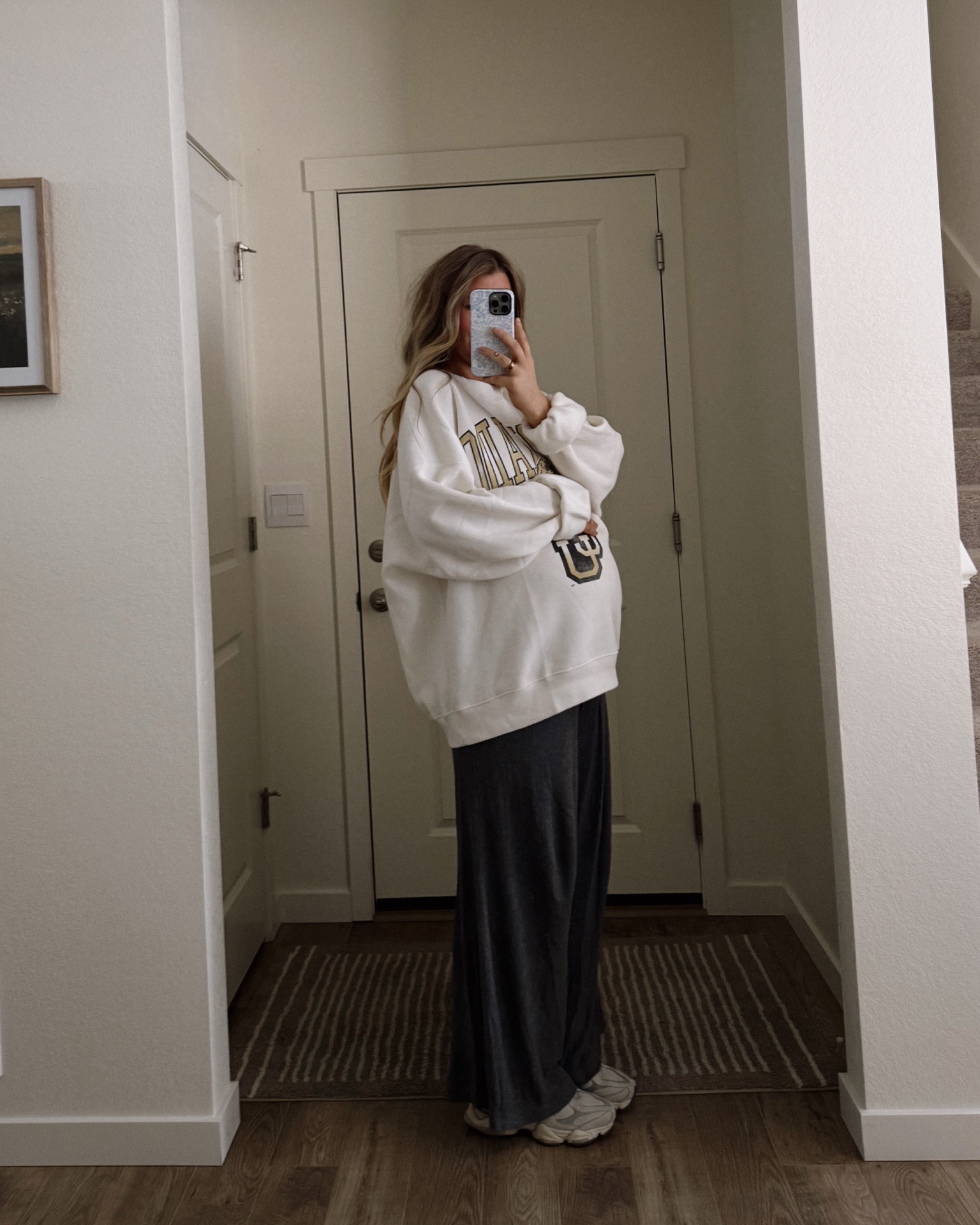 Wearing a size XXL to be oversized at 37 weeks pregnant 🫶🏼🙈 

#LTKBump #LTKFindsUnder100 #LTKSaleAlert