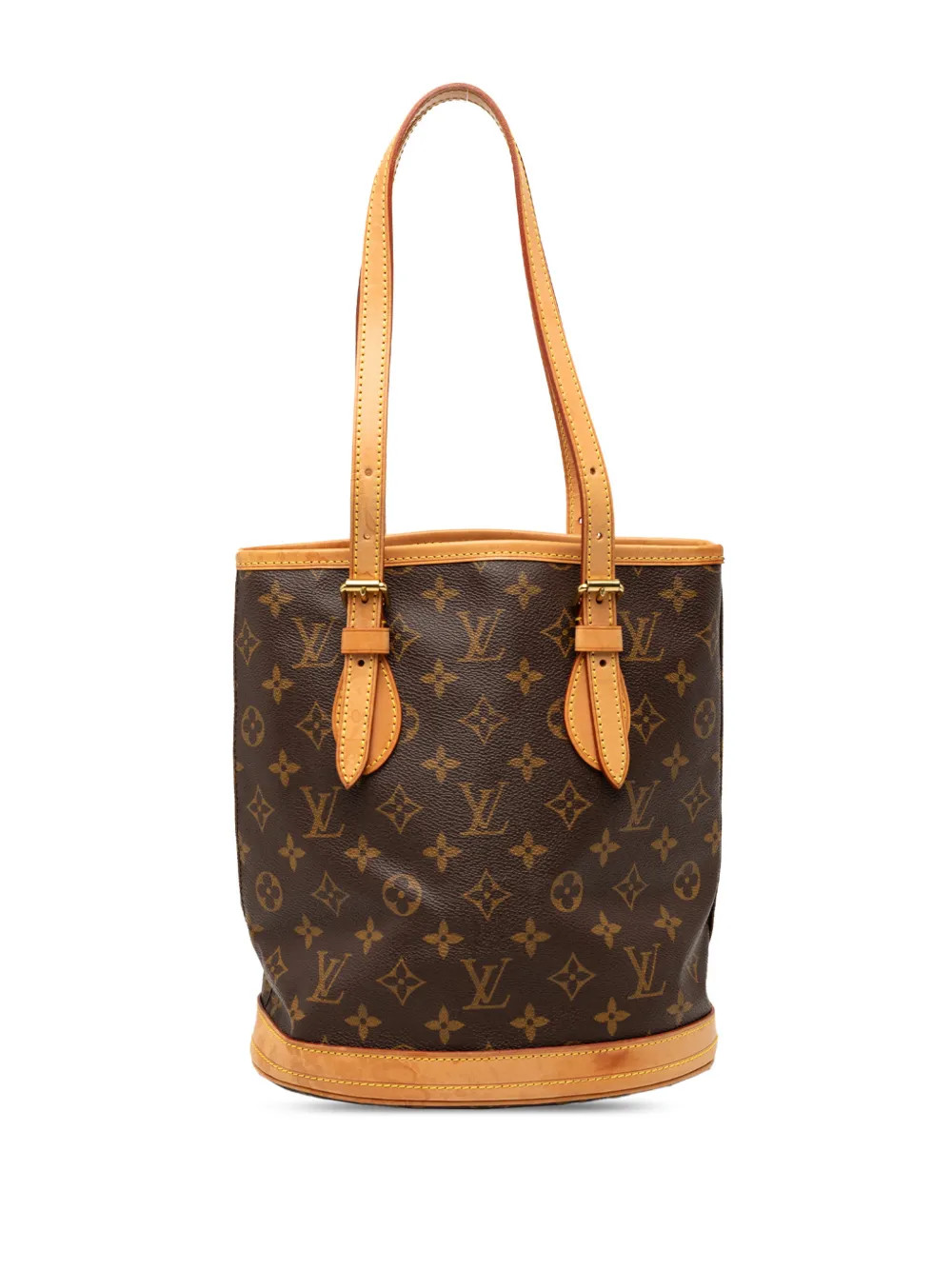 Louis Vuitton Pre-Owned 2001 Monogram Petit bucket bag - Brown | Farfetch Global