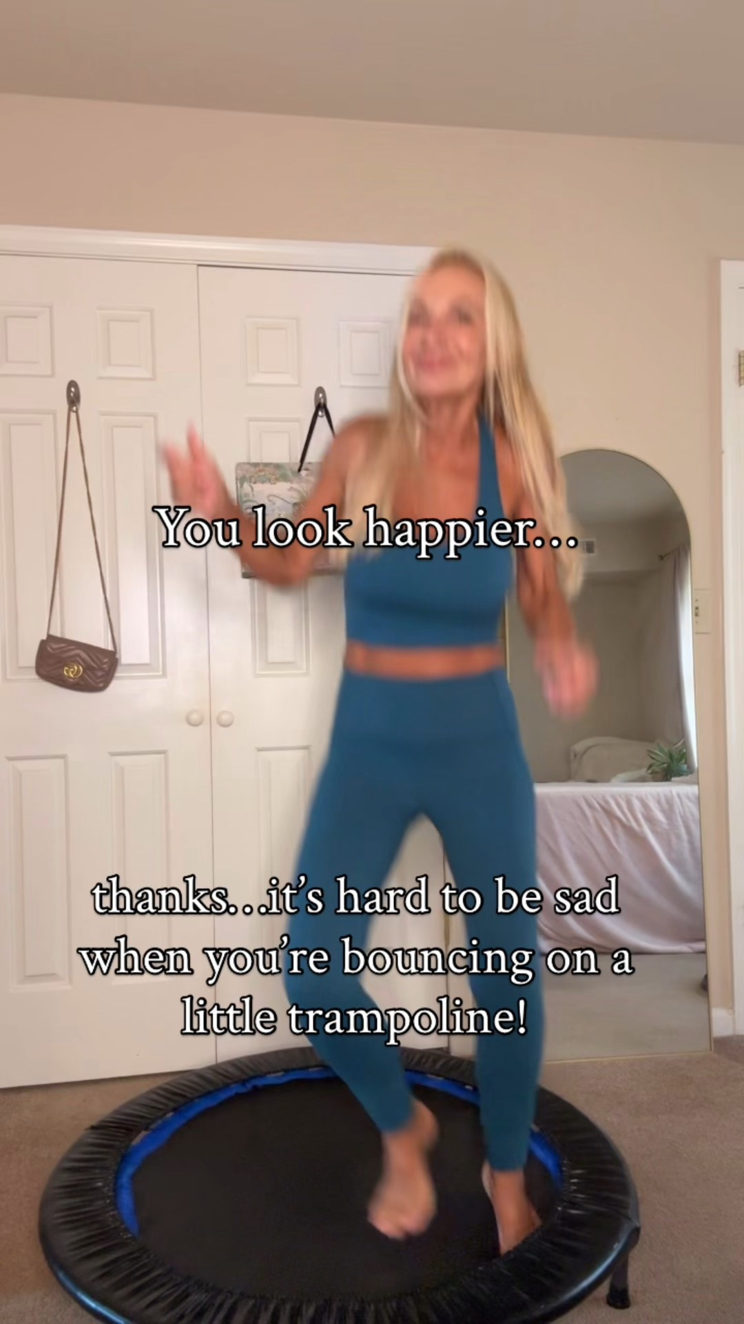 Sooooo many benefits to rebounding…it’s low impact, builds core strength and improves lymphatic drainage. But most of all…it’s fun!

I’ve had this little Amazon rebounder for six years and it’s still going strong. 

xoxo
Elizabeth 





#LTKActive #LTKFindsUnder100 #LTKHome