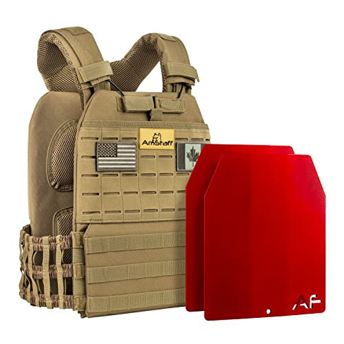 AmStaff Fitness Tactical Weighted Vest - Adjustable Weight Vests for Men & Women - Versatile Wearable Weighted Vest for Fitness Workouts, Strength and Endurance Training, Running, WO - (14lb) | Amazon (US)