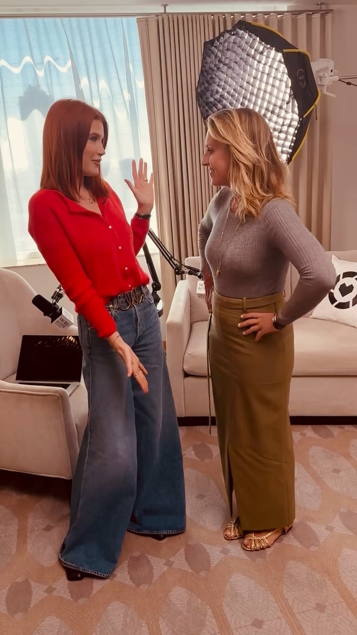 Of course we did an outfit try on😉
Watch to see what Poppy and I wore for our episode of More to Say!

#LTKStyleTip #LTKU #LTKWorkwear