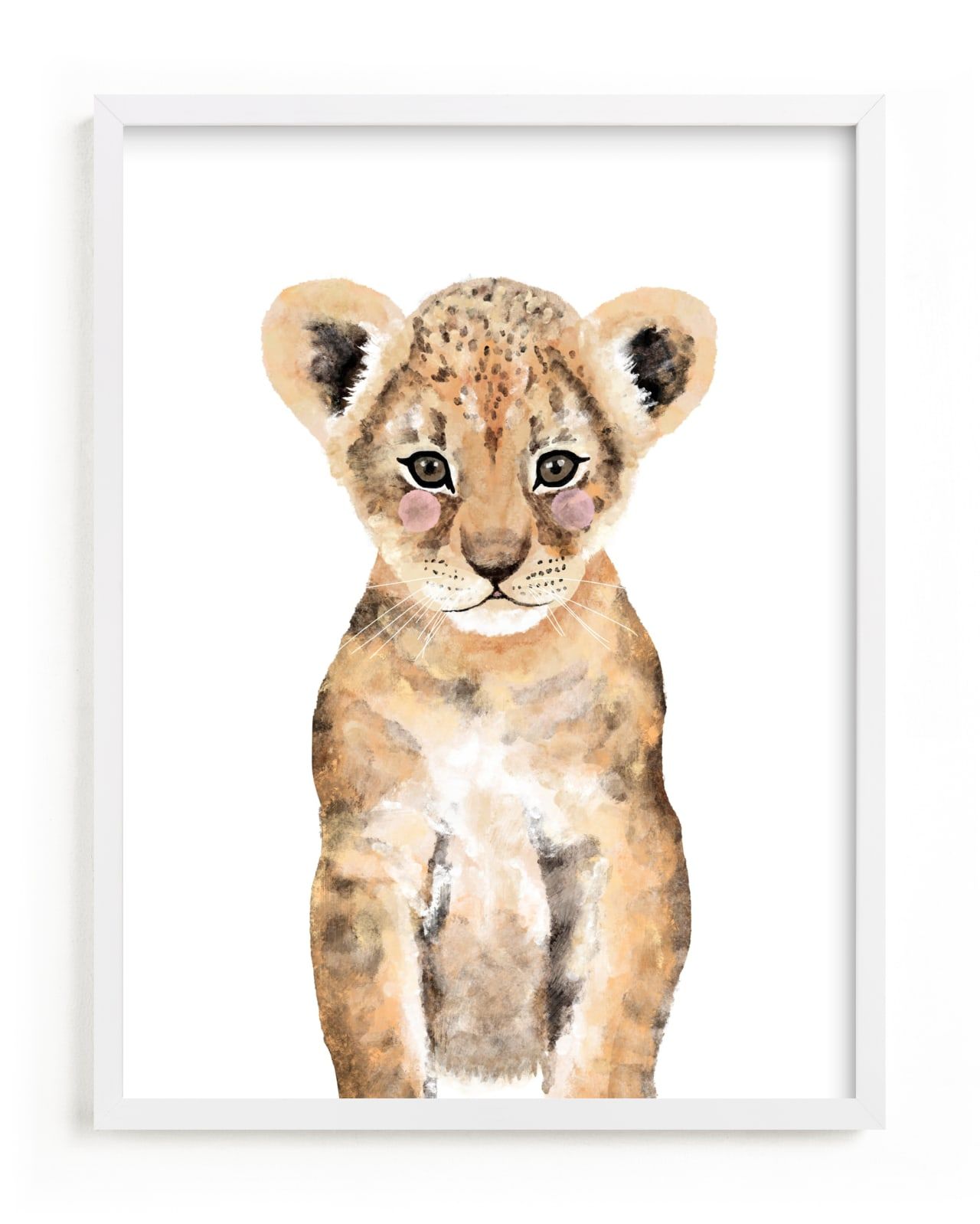 "Baby Animal Lion" - Art Print by Cass Loh. | Minted