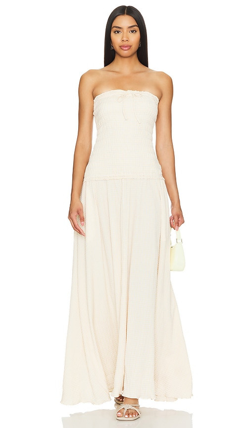 Lovers and Friends Gale Maxi Dress in Neutral. - size M | Revolve Clothing (Global)