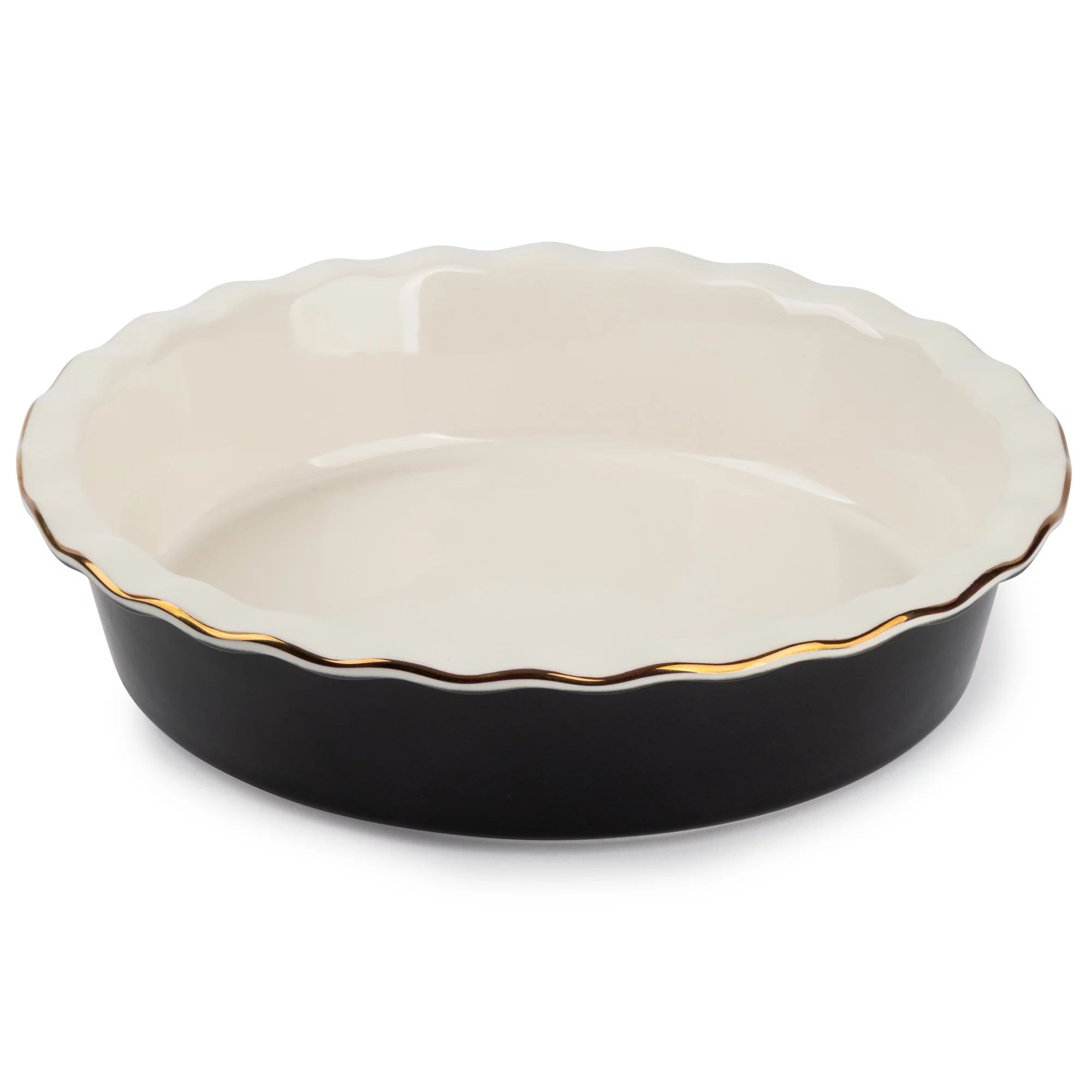 Thyme & Table Stoneware 9 Inch Pie Dish, Black Onyx | Walmart (US)