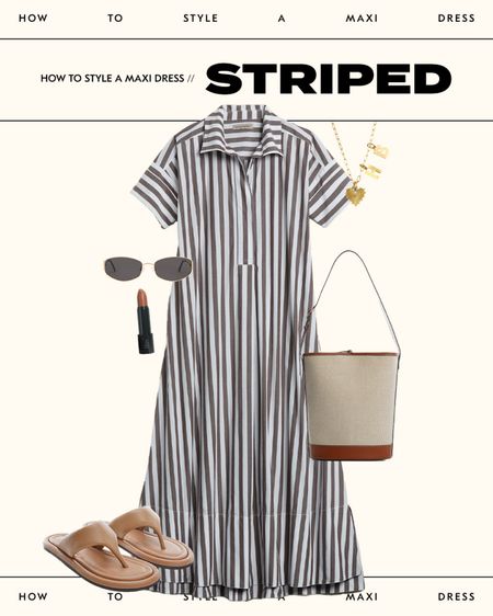 Striped maxi dress 