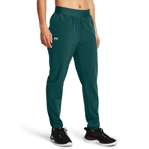 Under Armour Womens Armoursport Woven Pants, (449) Hydro Teal / / White, Small Tall | Amazon (US)