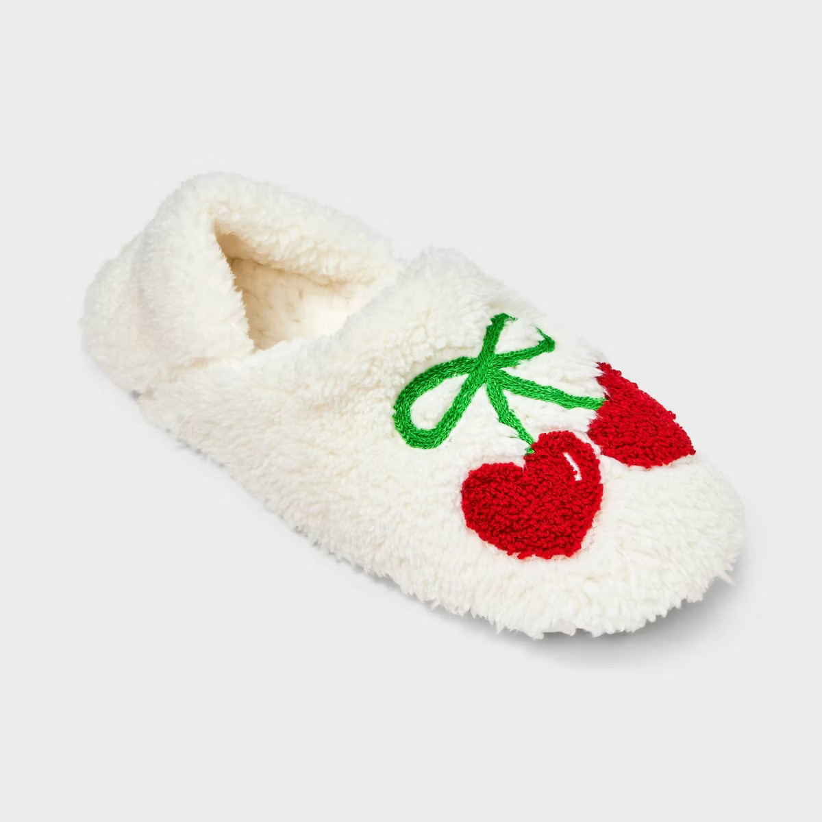 Women's Cozy Fleece High Cut Pull-On Slipper Socks with Grippers | Target