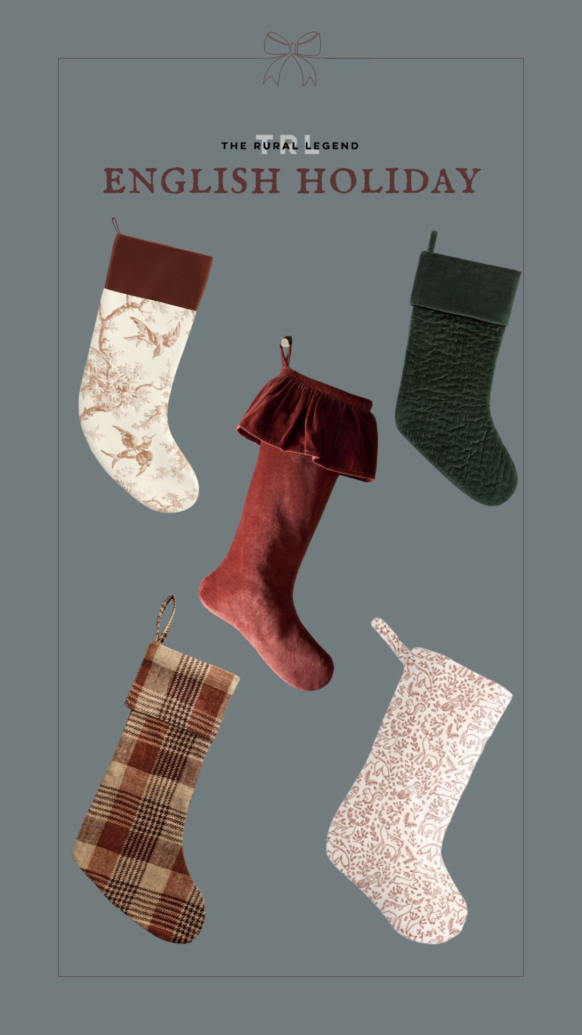 English vintage Victorian Christmas stockings 

#LTKHome #LTKFindsUnder50 #LTKSeasonal