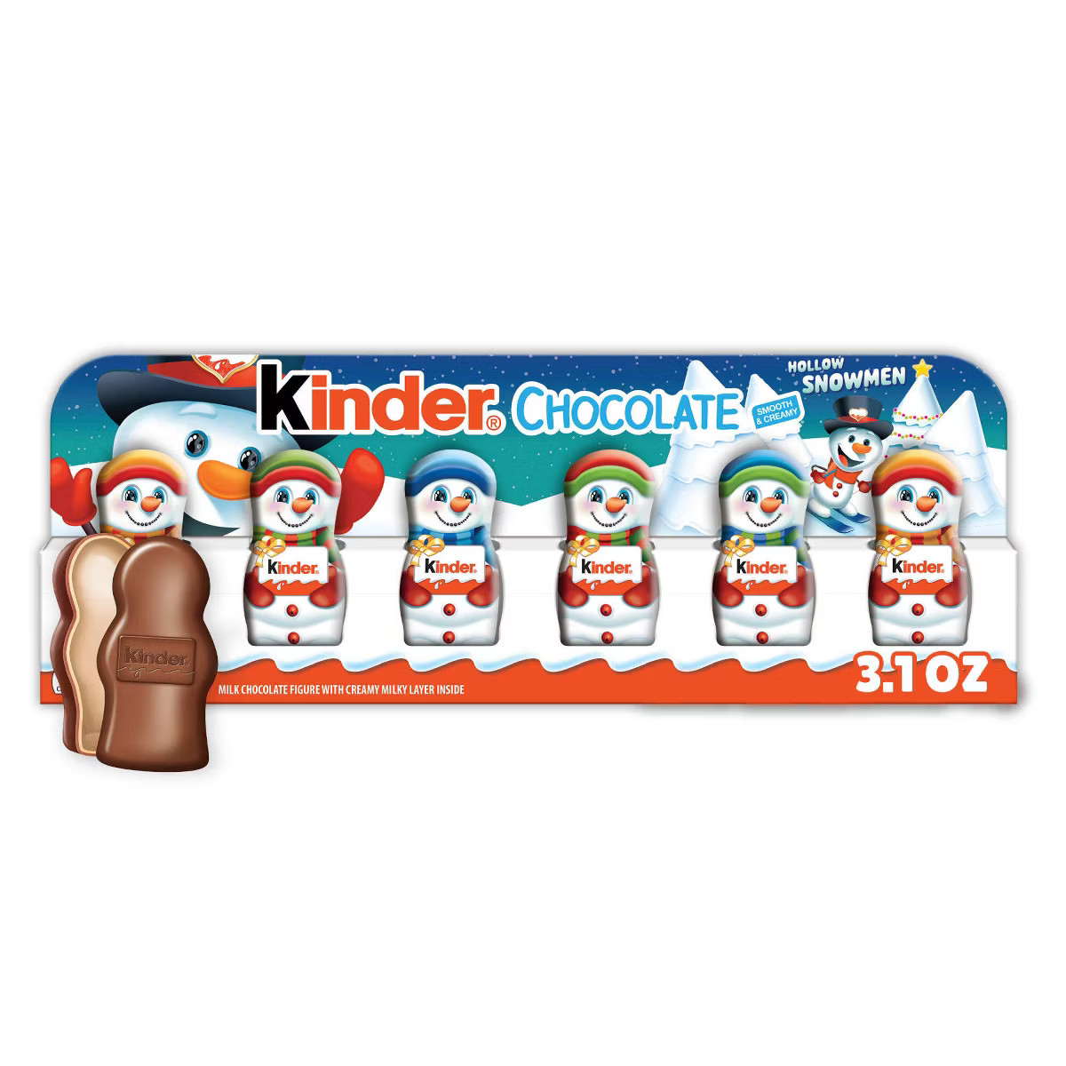 Kinder Joy Christmas Milk Chocolate Snowman - 3.1oz/6ct | Target