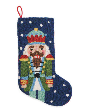 12x20 Nutcracker Hooked Stocking | TJ Maxx