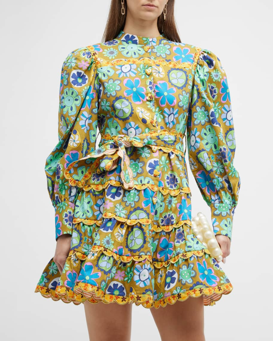 Karisismi Button-Front Mini Dress | Neiman Marcus