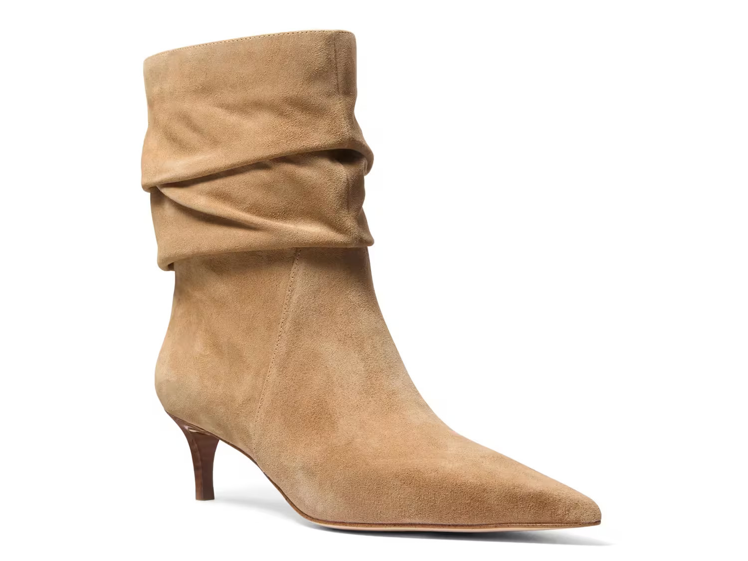 Michael Michael Kors Dawn Bootie | Women's | Camel Suede | Size 8.5 | Boots | Kitten | Slouch | DSW