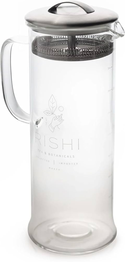 Rishi Tea Simple Brew Teapot - For 33oz Loose Tea Preparation, Built-in Strainer, Everyday Teawar... | Amazon (US)