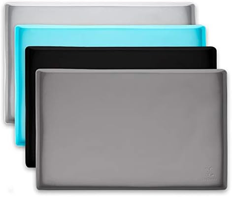 DogBuddy Dog Food Mat, Small (19x12), Large (24x16), XXL (32X24), Nonslip Pet Food Mat, Silicone ... | Amazon (US)