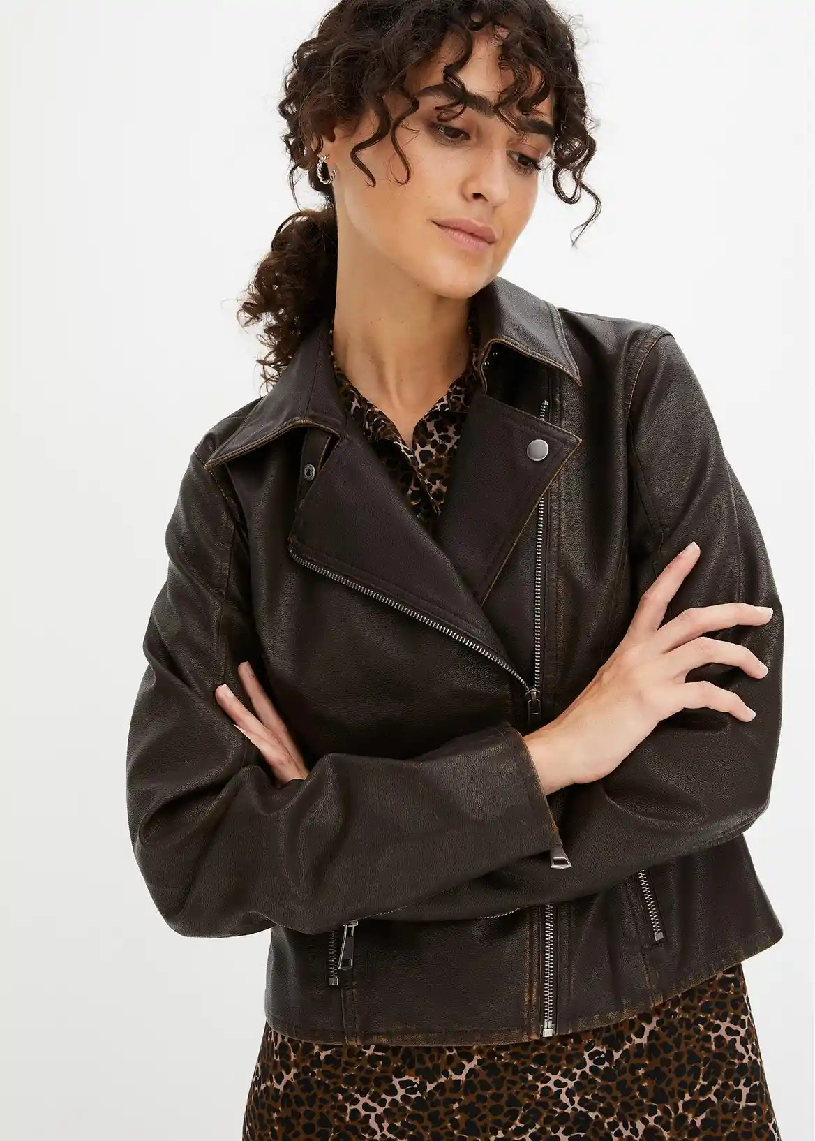 Biker-Jacke Used Look | Bonprix DE