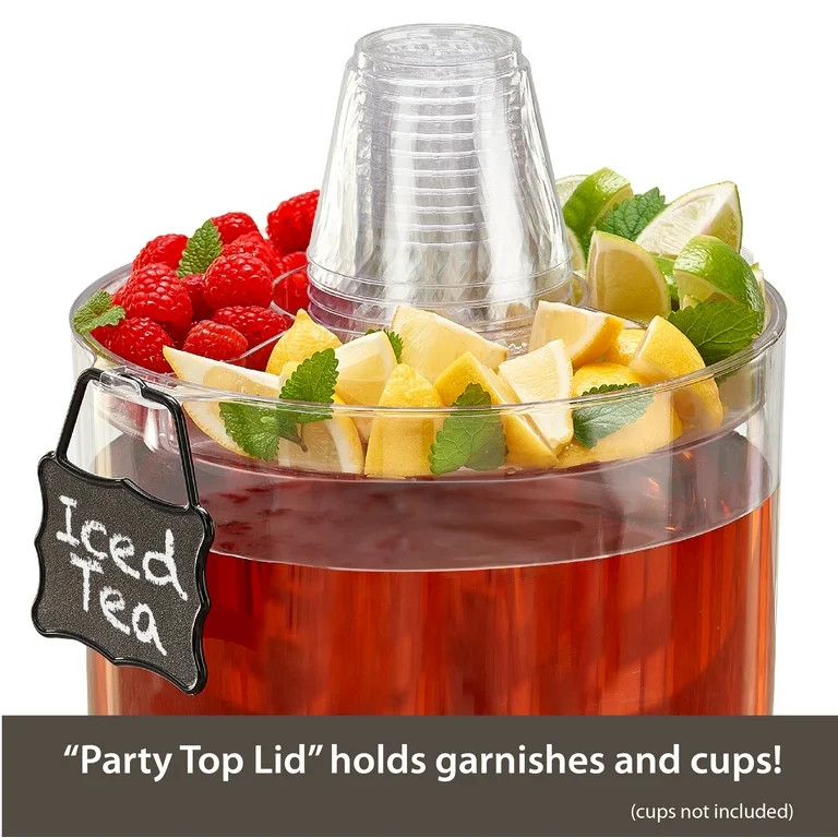 Buddeez 2.0 Gallon Party Top Beverage Dispenser, Clear - Walmart.com | Walmart (US)