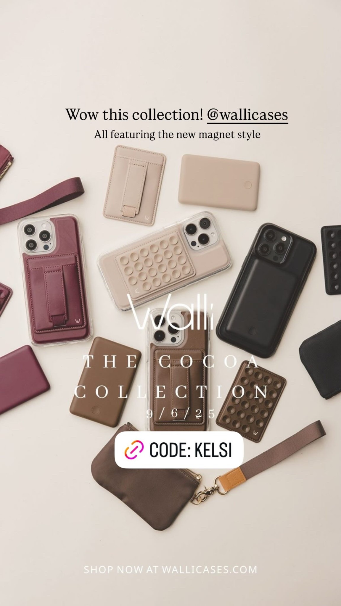 Wow this collection! @wallicases  All featuring the new magnet style - code: KELSI