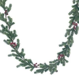 6ft. Shimmery Green Pine & Red Berry Garland by Ashland® | Michaels Stores
