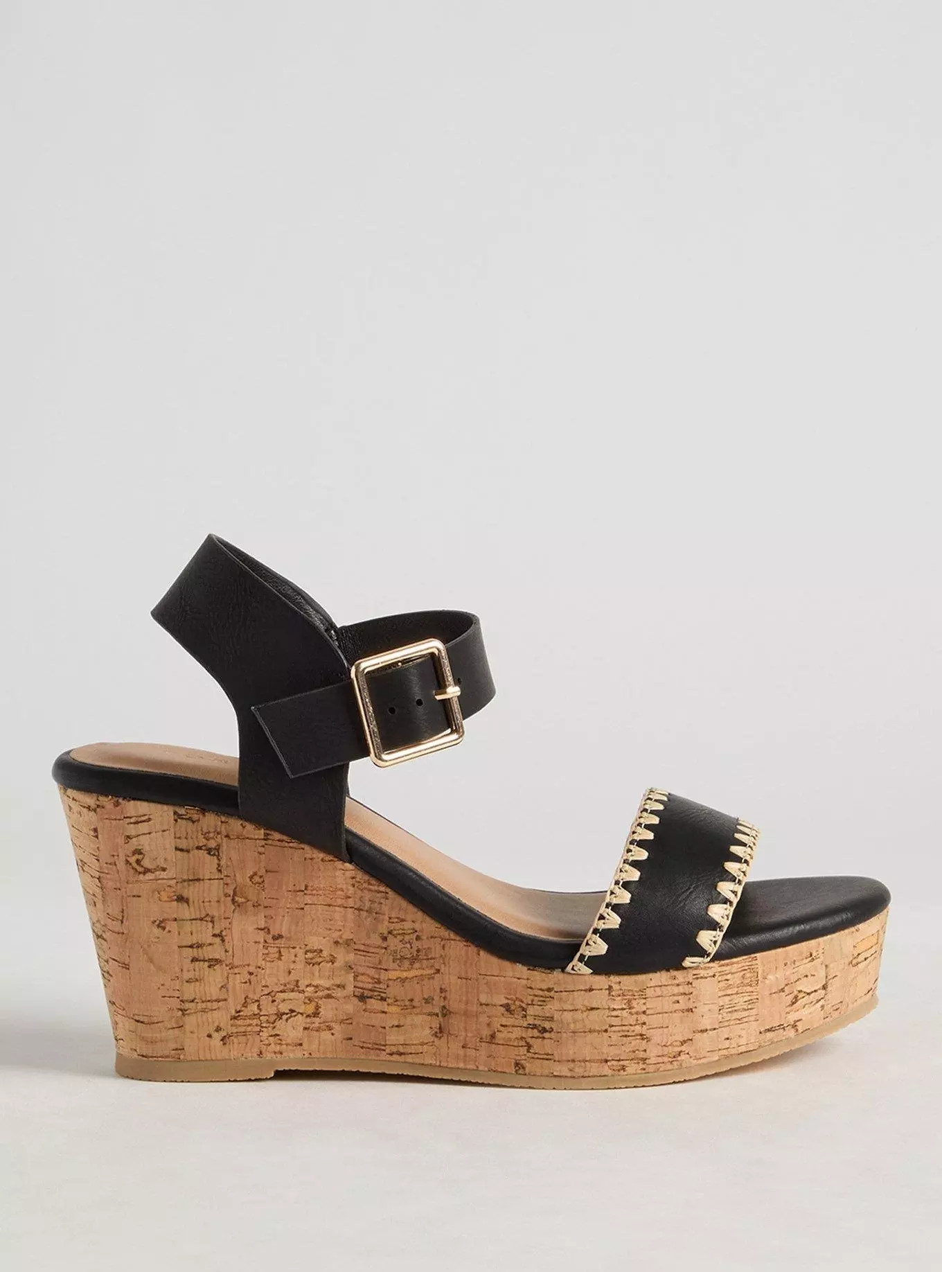 Whipstitch Wedge Sandal (WW) | Torrid (US & Canada)