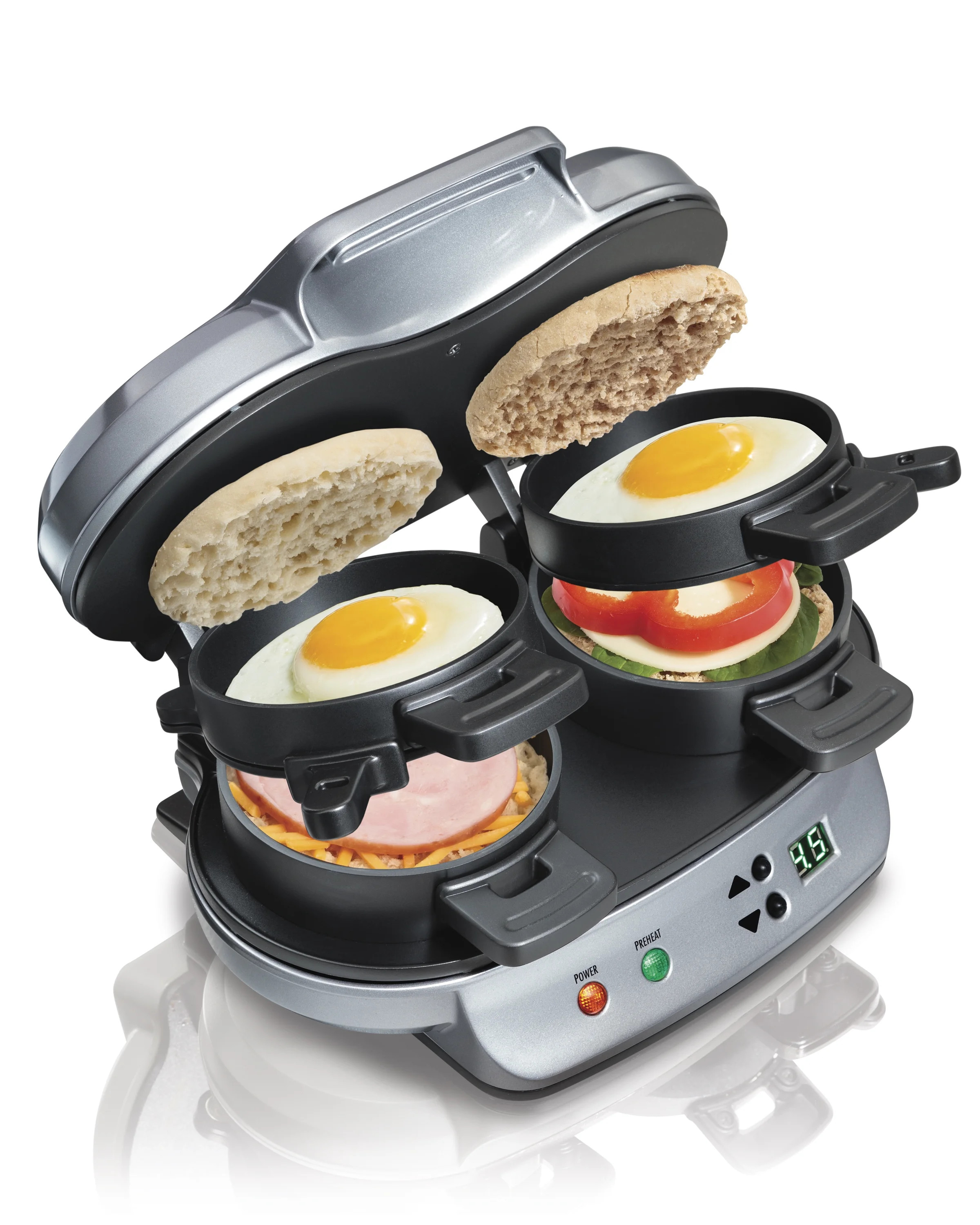 Hamilton Beach Dual Breakfast Sandwich Maker - Walmart.com | Walmart (US)