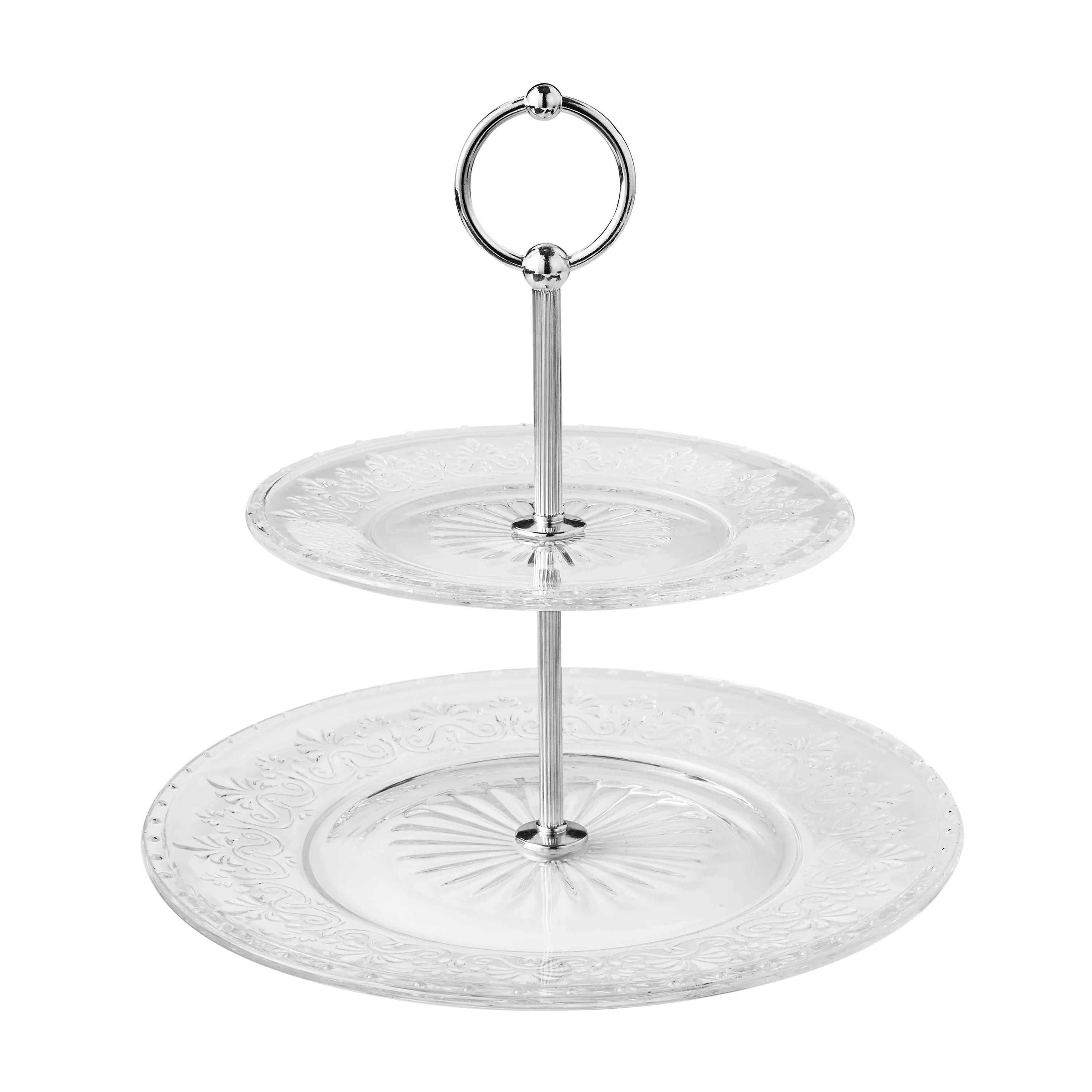 The Pioneer Woman Two-Tiered Glass Server, Clear - Walmart.com | Walmart (US)