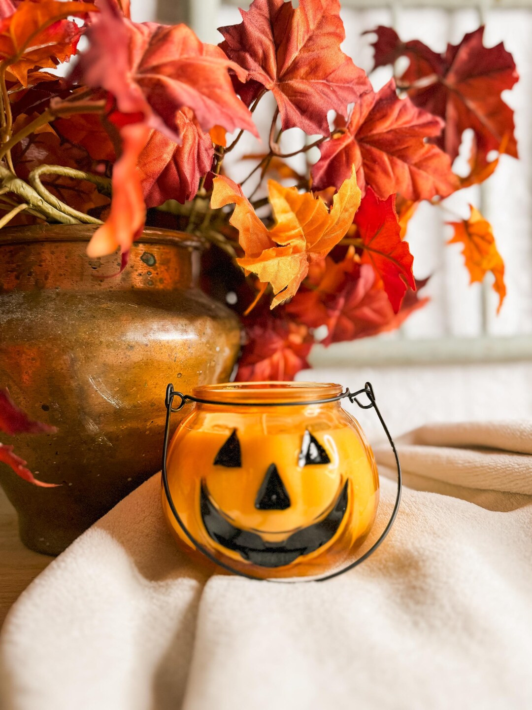 Fall Collection: 11 Ounce Jack-o-lantern Soy Candle - Etsy | Etsy (US)