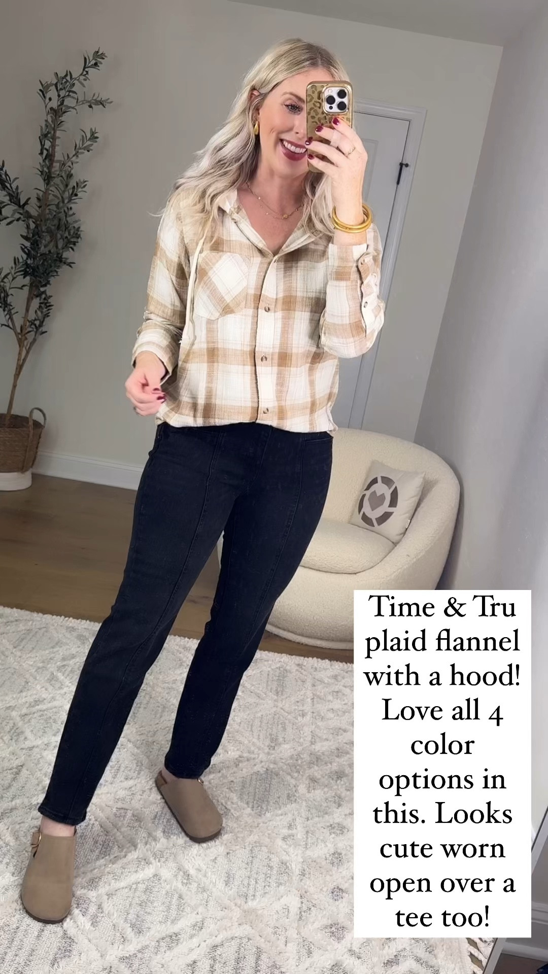 Walmart try on, time and tru, plaid flannel, hooded flannel, black jeans, Walmart outfit, Walmart fashion 

Medium 

#LTKFindsUnder50 #LTKSeasonal #LTKVideo