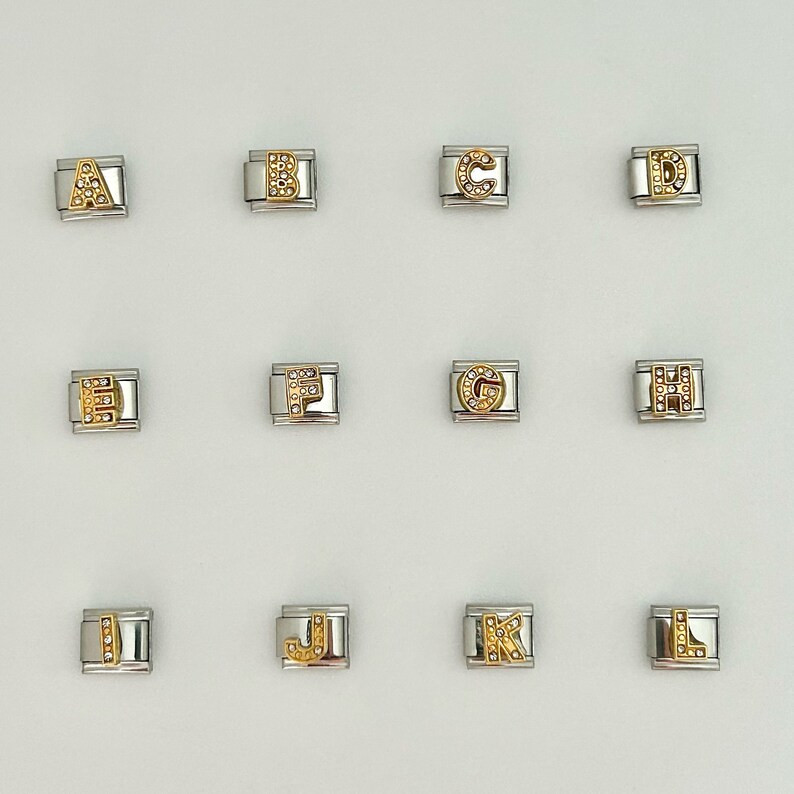 Italian Charms Classic, Vintage Italian Charms, Y2K Charm Links, Custom Bracelet, Personalized Ch... | Etsy (US)