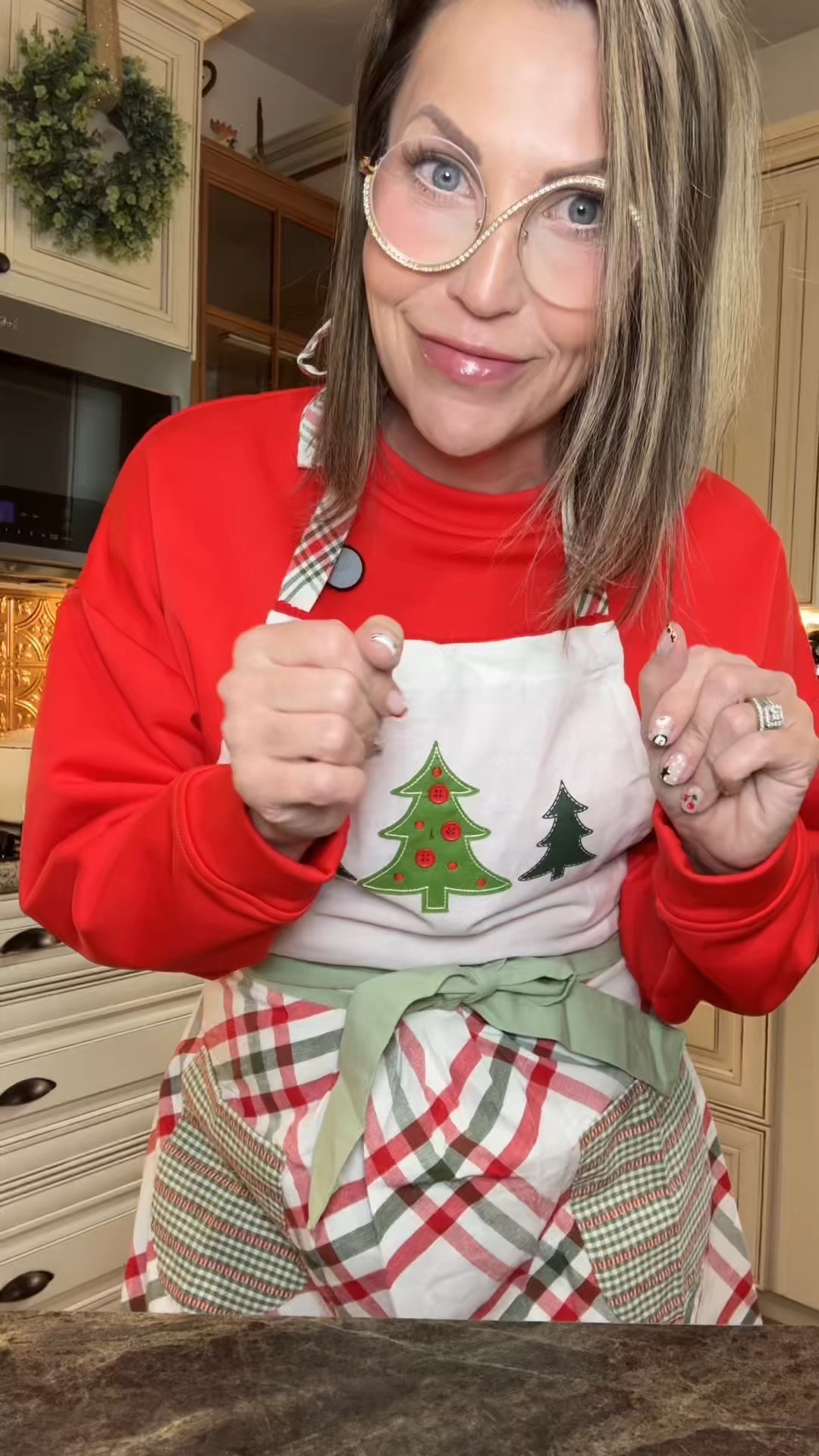 Holiday baking just got way cuter 🎄 This Jolly Tree Apron from HSN is perfect for Christmas cookie prep, holiday brunch, or gifting to your favorite festive foodie. Adjustable fit, comfy cotton, and machine washable—yes please! #apronlove #holidaykitchen

#LTKSeasonal #LTKHome